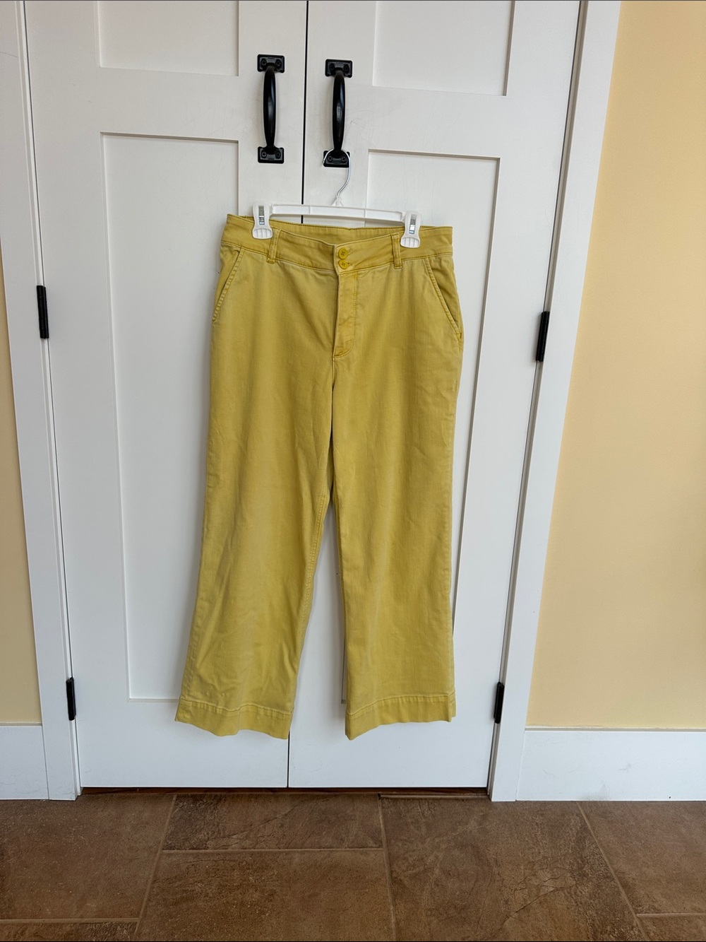 Kut Yellow Wide-Leg Pants Size 10